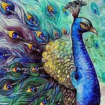 Load image into Gallery viewer, Azure Peacock Jigsaw Puzzle Australia
