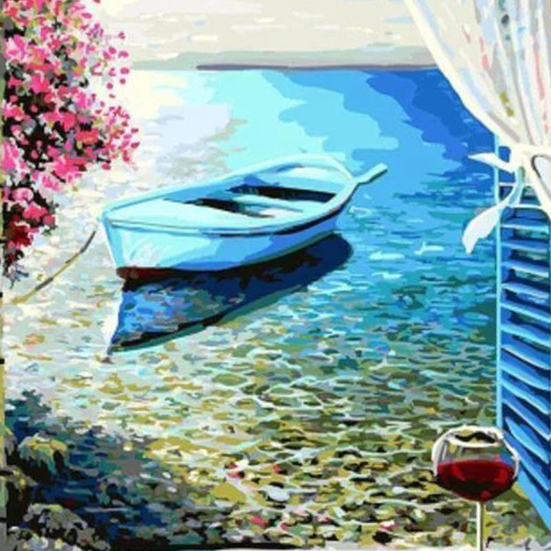 Boat In Blue Water and Wine | Jigsaw Puzzle Australia