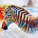 Load image into Gallery viewer, Colorful Zebra | Jigsaw Puzzle Australia
