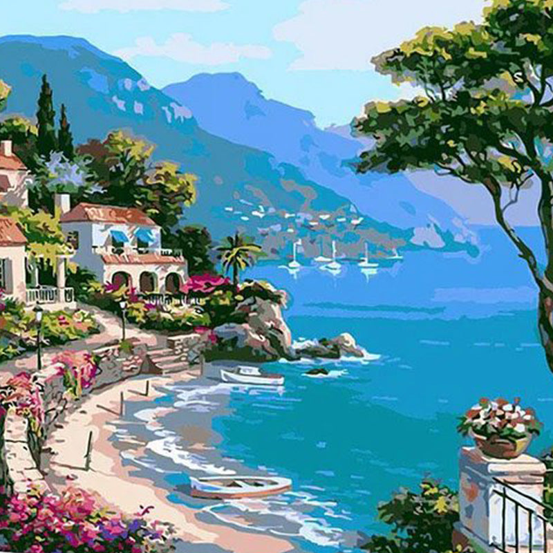 Mediterranean Seaside | Jigsaw Puzzle Australia