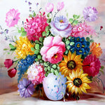 Load image into Gallery viewer, Multi Color Flowers In Vase | Jigsaw Puzzle Australia
