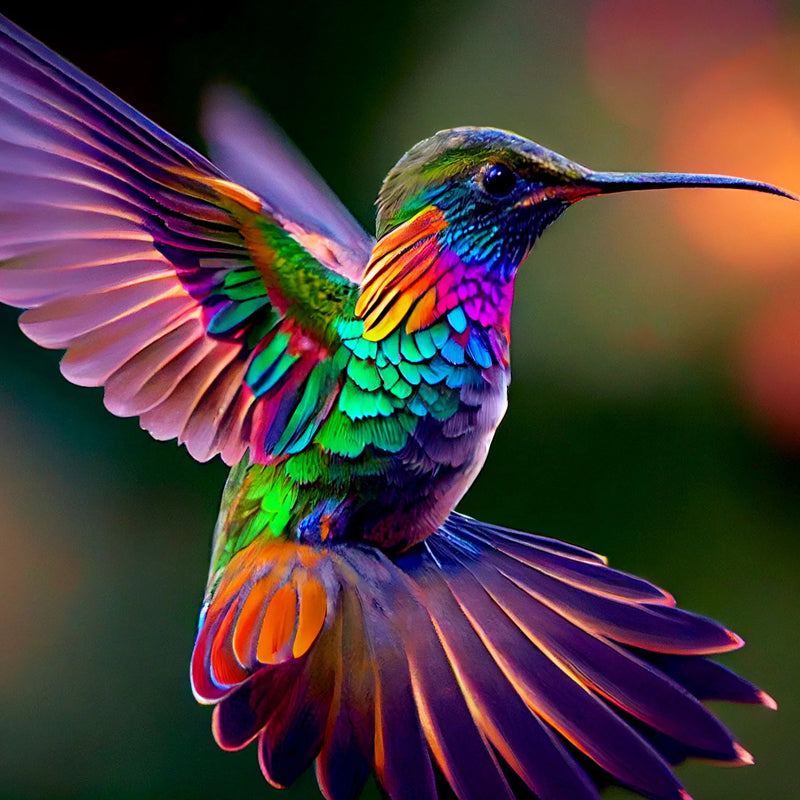 Rainbow Humming Bird | Jigsaw Puzzle Australia