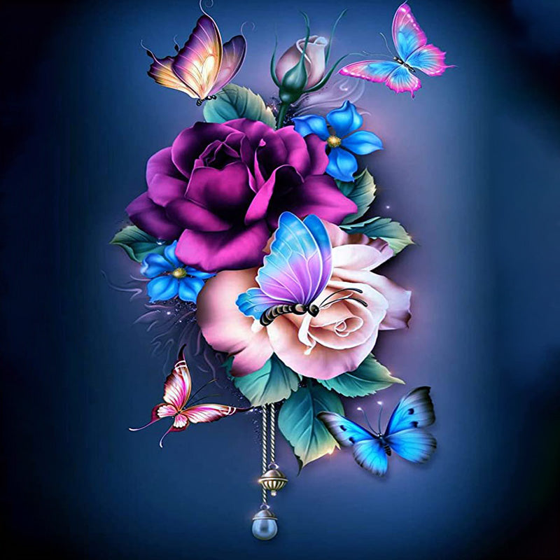 Roses With Butterflies | Jigsaw Puzzle Australia