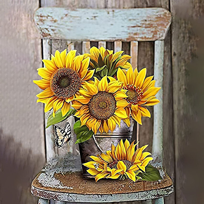 Sunflowers In A Bucket | Jigsaw Puzzle Australia