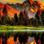 Load image into Gallery viewer, Sunset At The Mountains | Jigsaw Puzzle Australia
