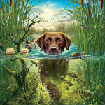 Load image into Gallery viewer, Swimming Dog | Jigsaw Puzzle Australia
