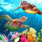 Load image into Gallery viewer, Turtle Family Jigsaw Puzzle Australia
