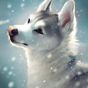 White Wolf In Snow | Jigsaw Puzzle Australia